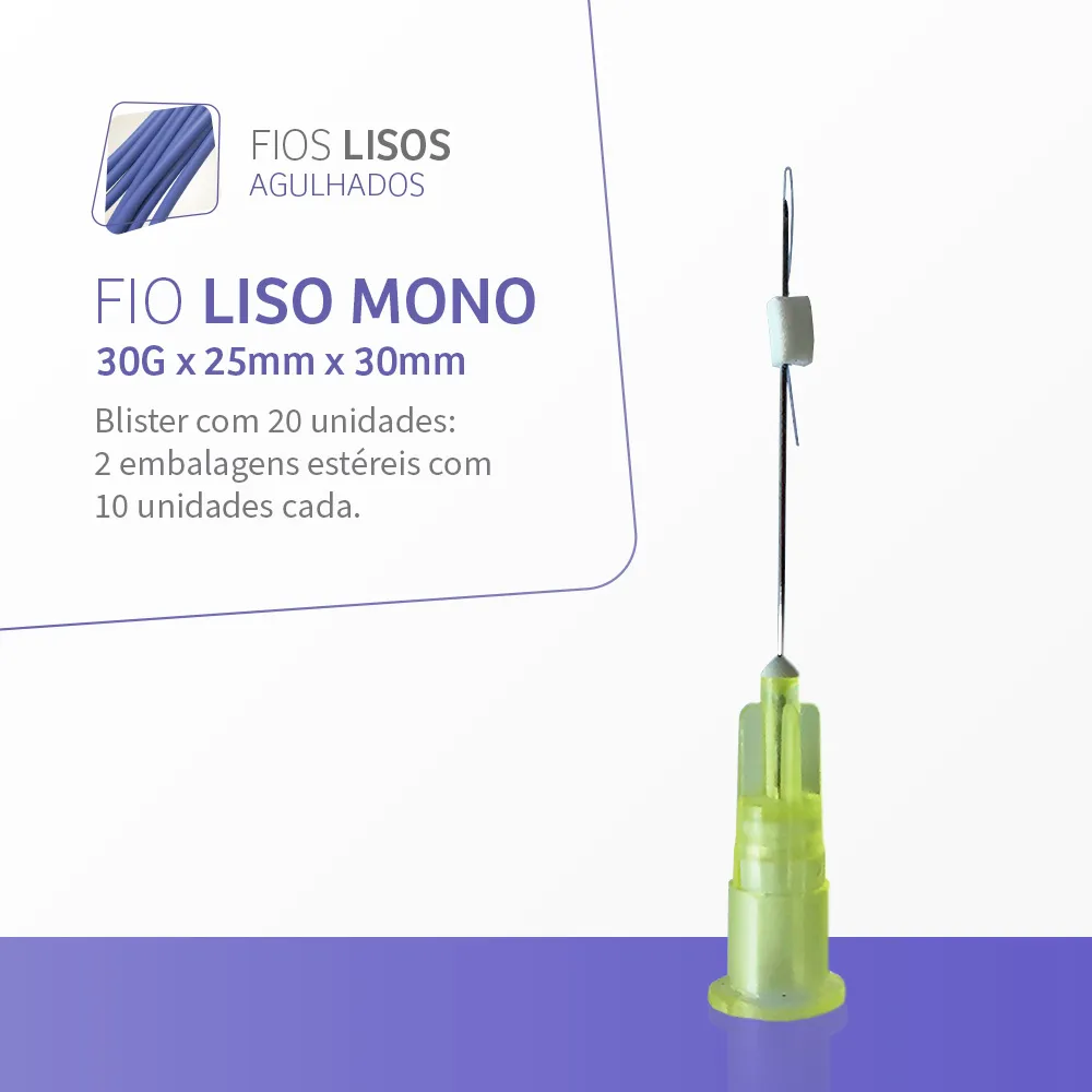 Liso agulha 30G – 25 x 30mm