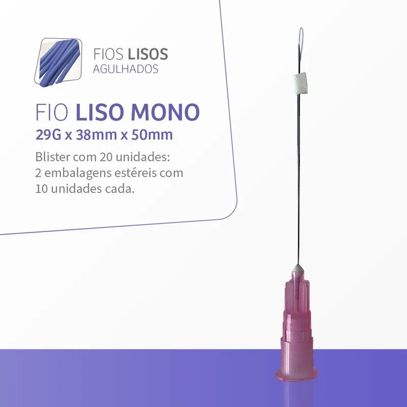 Liso agulha 29G – 38 x 50mm