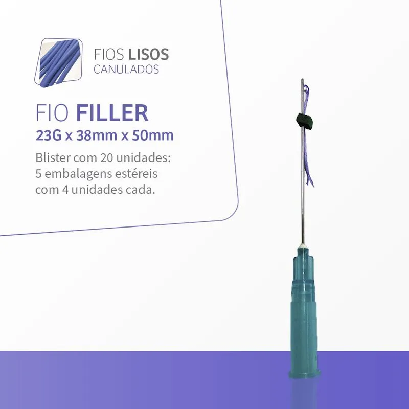 Filler cânula 23G – 38 x 50mm